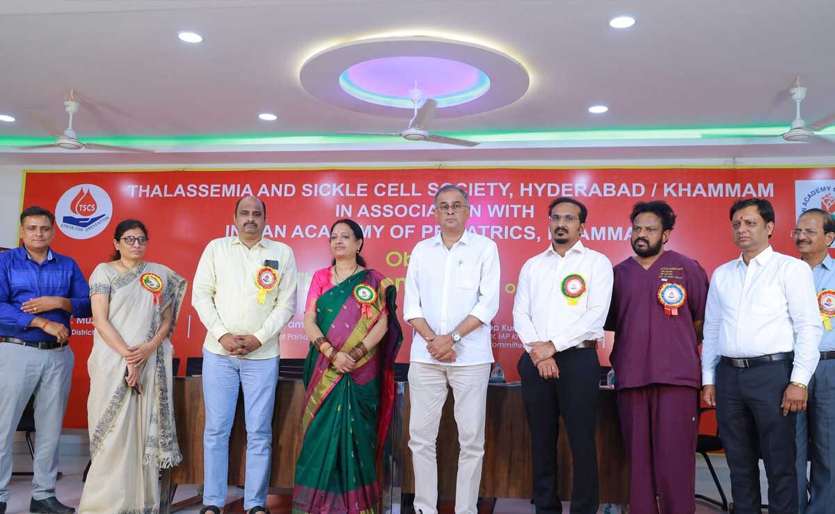 TSCS Honors Thalassemia Warriors and Blood Donation Heroes in Khammam 1 TSCS Honors Thalassemia Warriors and Blood Donation Heroes in Khammam
