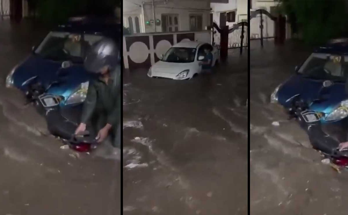 Hyderabad Wakes Up to Waterlogged Streets After Heavy Rainfall