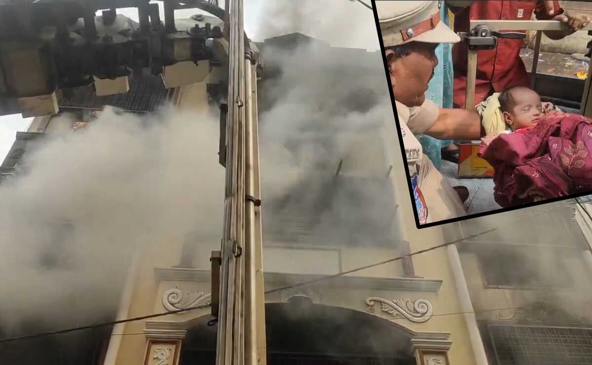 Hyderabad: Fire Breaks Out Near Afzal Gunj PS, Child Rescued from Blaze 1 Hyderabad: Fire Breaks Out Near Afzal Gunj PS, Child Rescued from Blaze