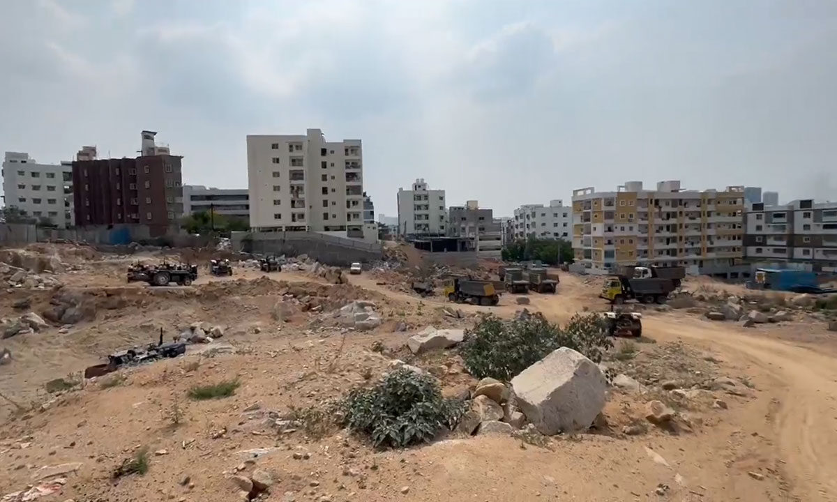 HYDRAA Strikes Again: Illegal Constructions Demolished in Puppalaguda’s Dollar Hills 1 HYDRA Strikes Again: Illegal Constructions Demolished in Puppalaguda’s Dollar Hills