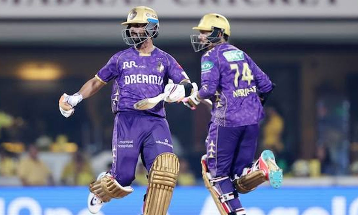 KKR Post 179/6 Against CSK in IPL Clash 1 KKR Post 179/6 Against CSK in IPL Clash