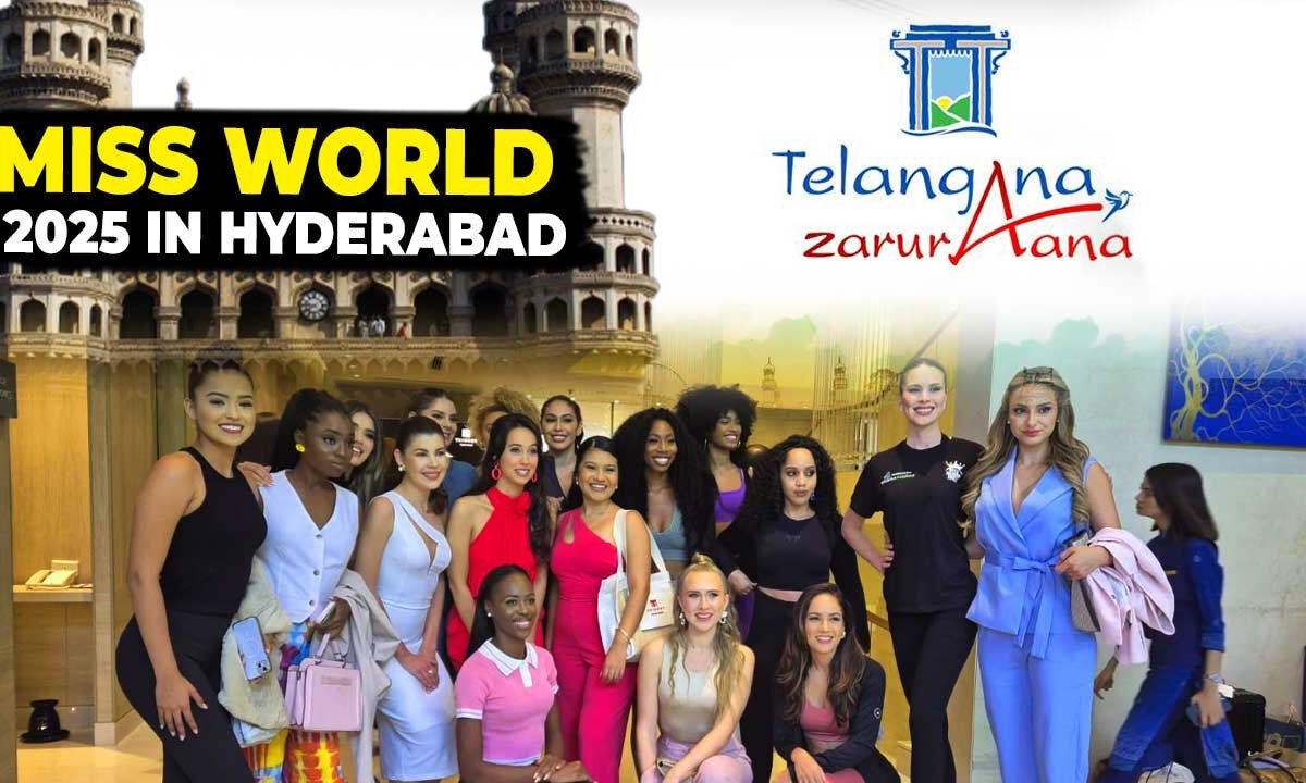 Global Glamour Arrives in Hyderabad as Miss World Contestants Touch Down 1 Global Glamour Arrives in Hyderabad as Miss World Contestants Touch Down