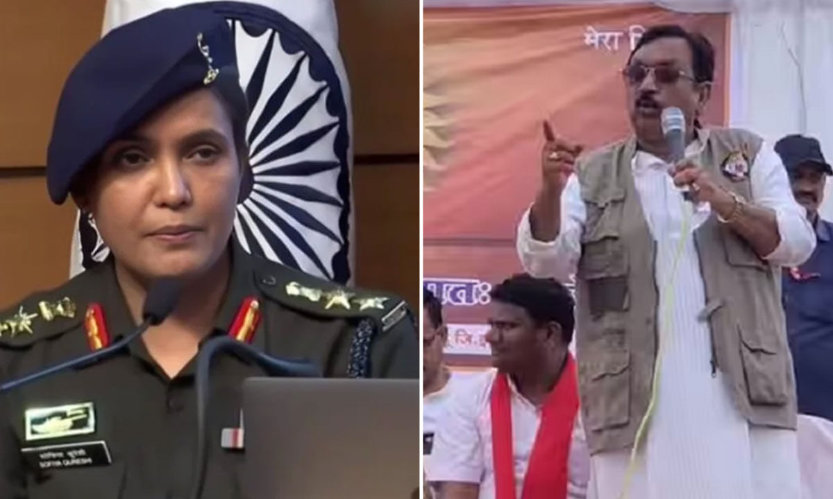 ‘Unke Samaj ki Behen ko Bheja’: BJP Minister’s Remark on Col. Sofia Qureshi Sparks Outrage: Video 1 ‘Unke Samaj ki Behen ko Bheja’: BJP Minister’s Remark on Col. Sofia Qureshi Sparks Outrage