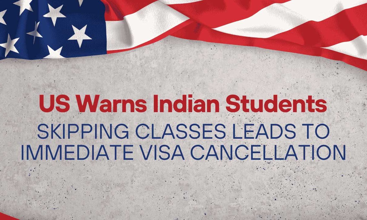 International students attending a US university class. Skipping classes risks immediate visa cancellation per new enforcement.
