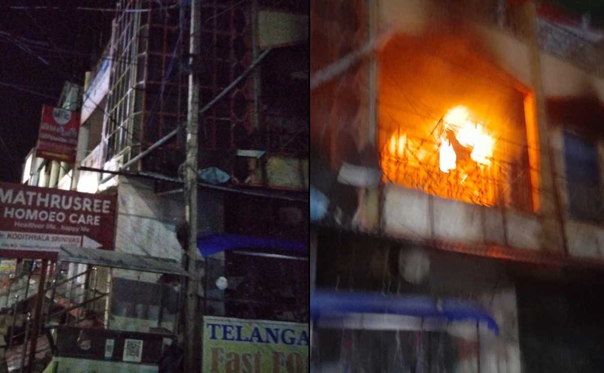 Hyderabad: 10 Rescued from Moghalpura Building Fire, Short Circuit Suspected 1 Hyderabad: 10 Rescued from Moghalpura Building Fire, Short Circuit Suspected