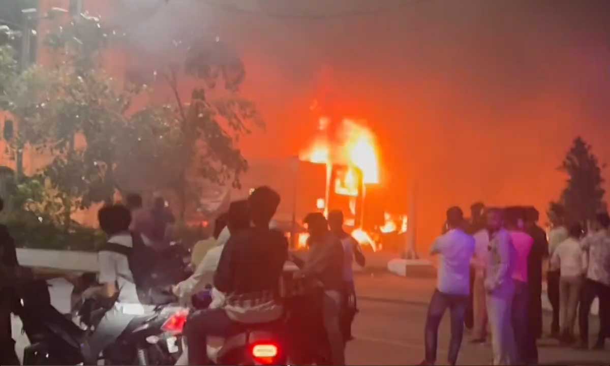 Car Catches Fire Near Telangana Assembly, No Casualties Reported