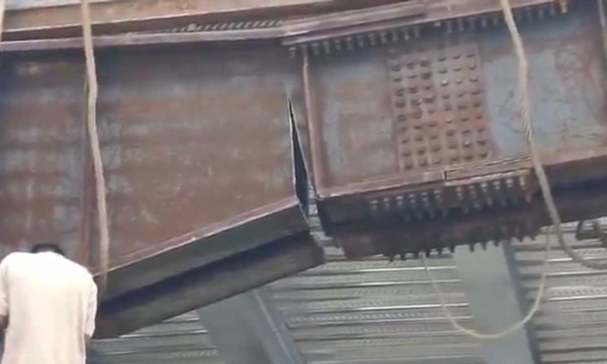 Bhagyanagar Express Halted as Girders Collapse on Railway Track