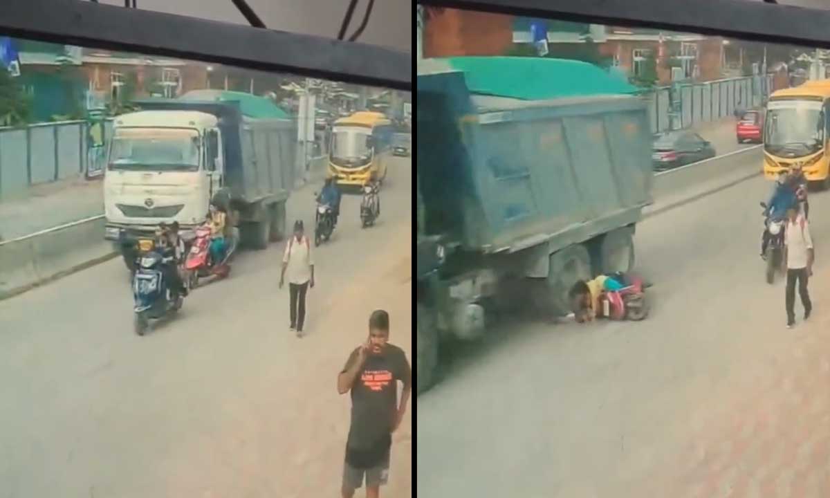 Hyderabad Tragedy: 6-Year-Old Boy Killed as Tipper Truck Crushes Scooty in Dundigal