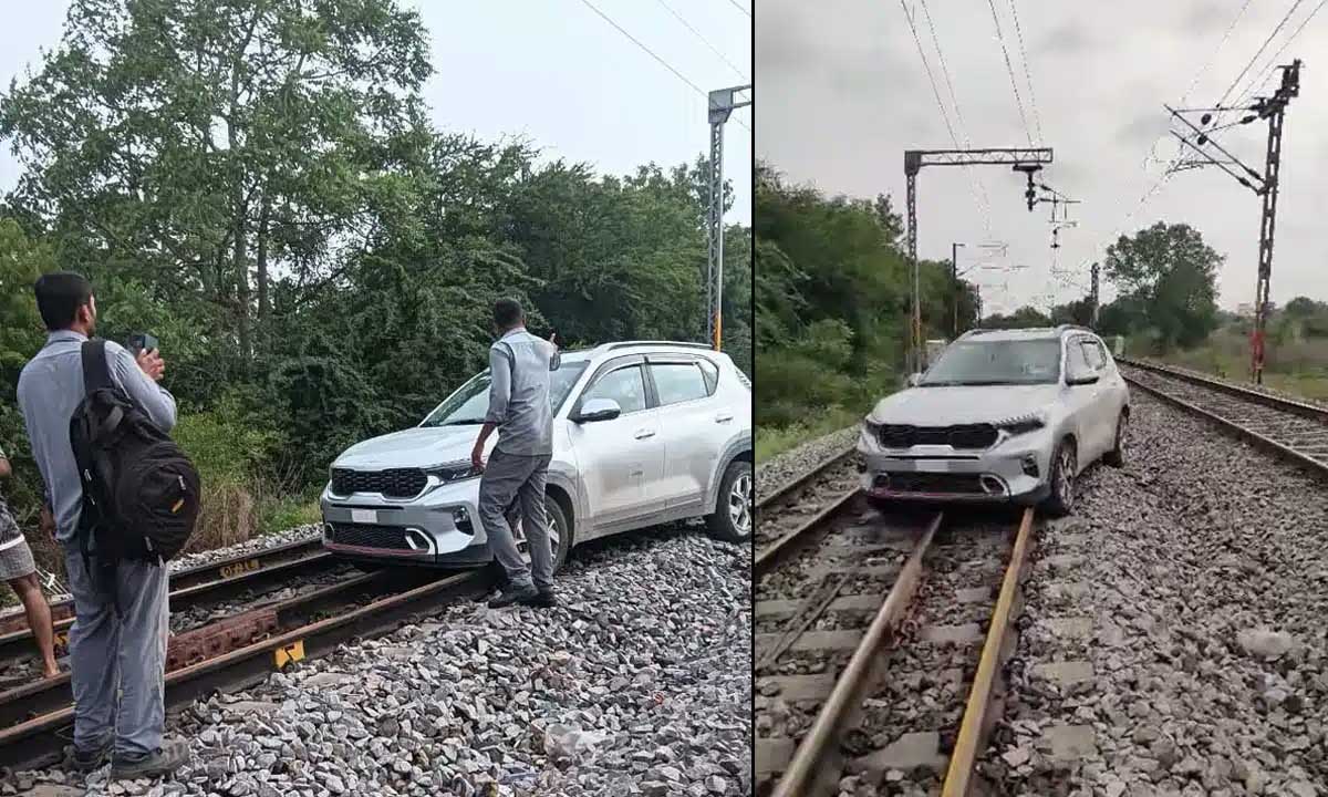 Telangana Woman Drives Car on Railway Track, Causes Major Disruption; Shifted to Mental Hospital