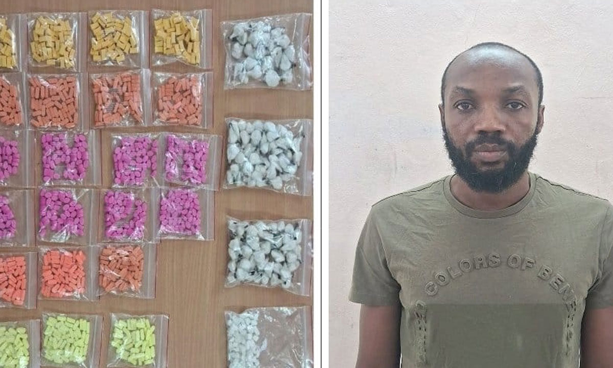Nigerian Drug Peddler Caught in Hyderabad with Cocaine, Ecstasy Worth ₹1.25 Crore 1 Nigerian Drug Peddler Caught in Hyderabad with Cocaine, Ecstasy Worth ₹1.25 Crore