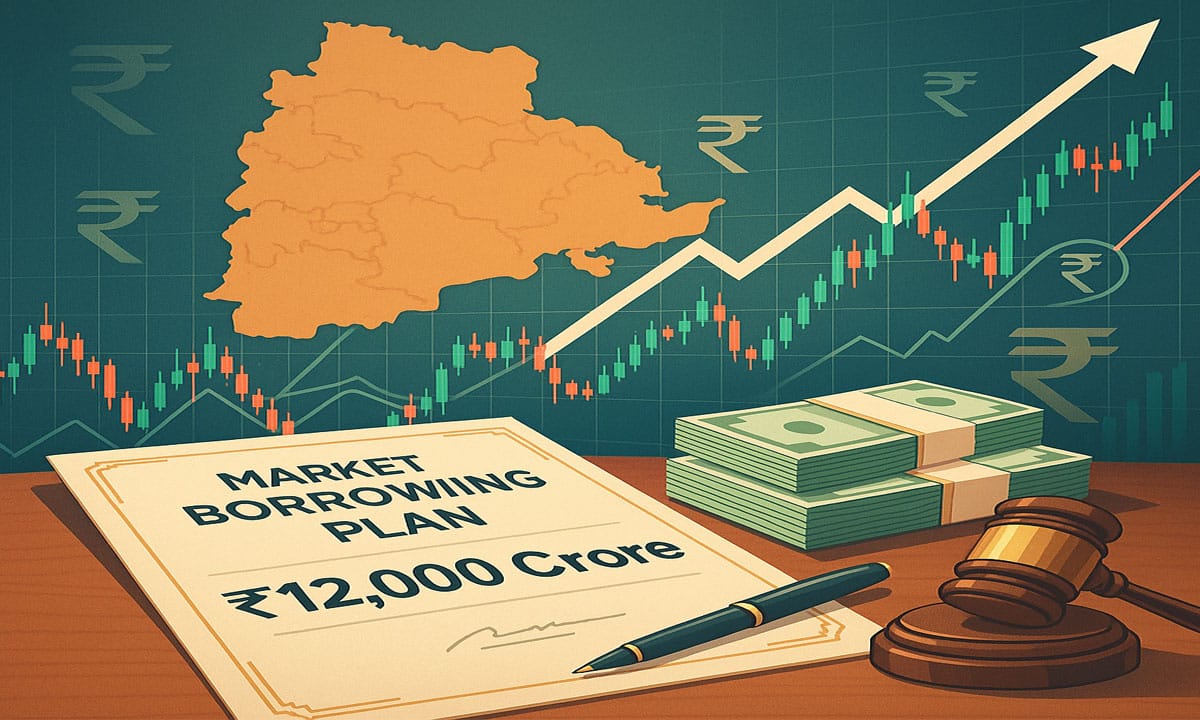 Telangana to Raise ₹12,000 Crore via Market Borrowings in Q2 of FY 2025–26