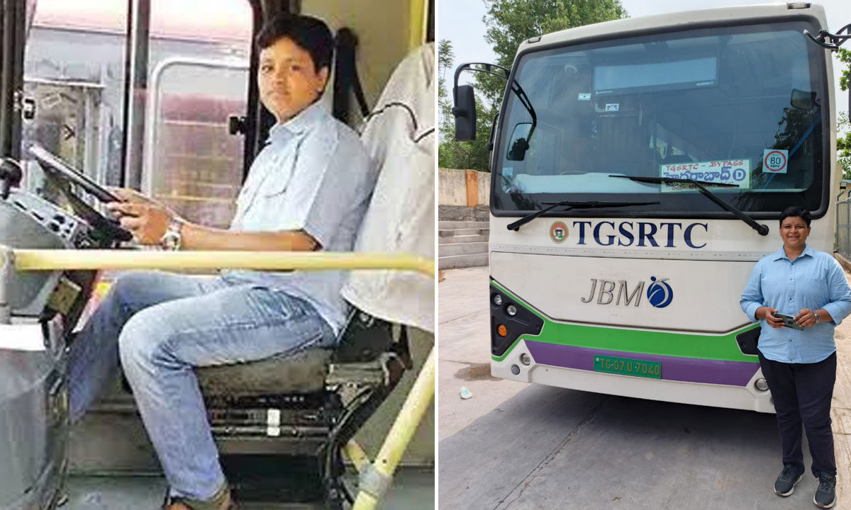 V. Saritha Becomes First Woman Driver in Telangana RTC, CM Revanth Reddy Praises 1 V. Saritha Becomes First Woman Driver in Telangana RTC, CM Revanth Reddy Praises
