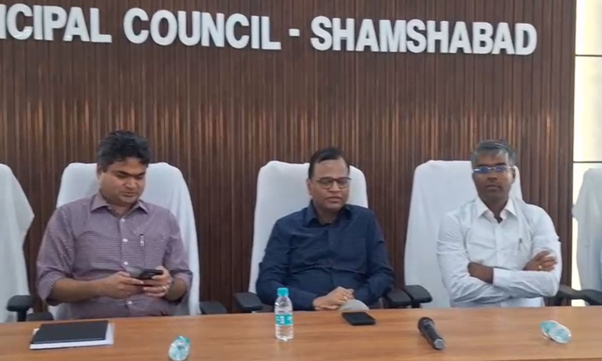 Telangana Chief Secretary Ramakrishna Rao Reviews Shamshabad Municipality Office Progress 1 Telangana Chief Secretary Ramakrishna Rao Reviews Shamshabad Municipality Office Progress