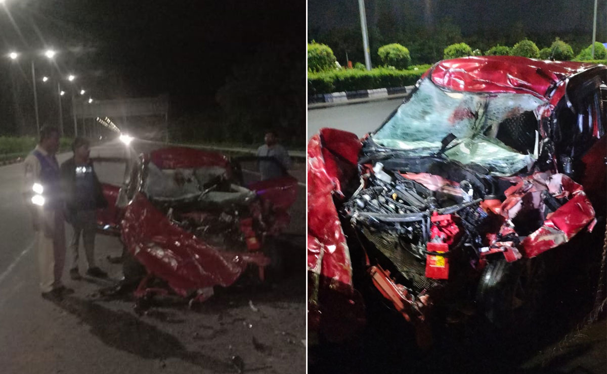 Hyderabad: Deadly Car Crash on Outer Ring Road Claims 3 Lives, Injures 1 1 Hyderabad: Deadly Car Crash on Outer Ring Road Claims 3 Lives, Injures 1