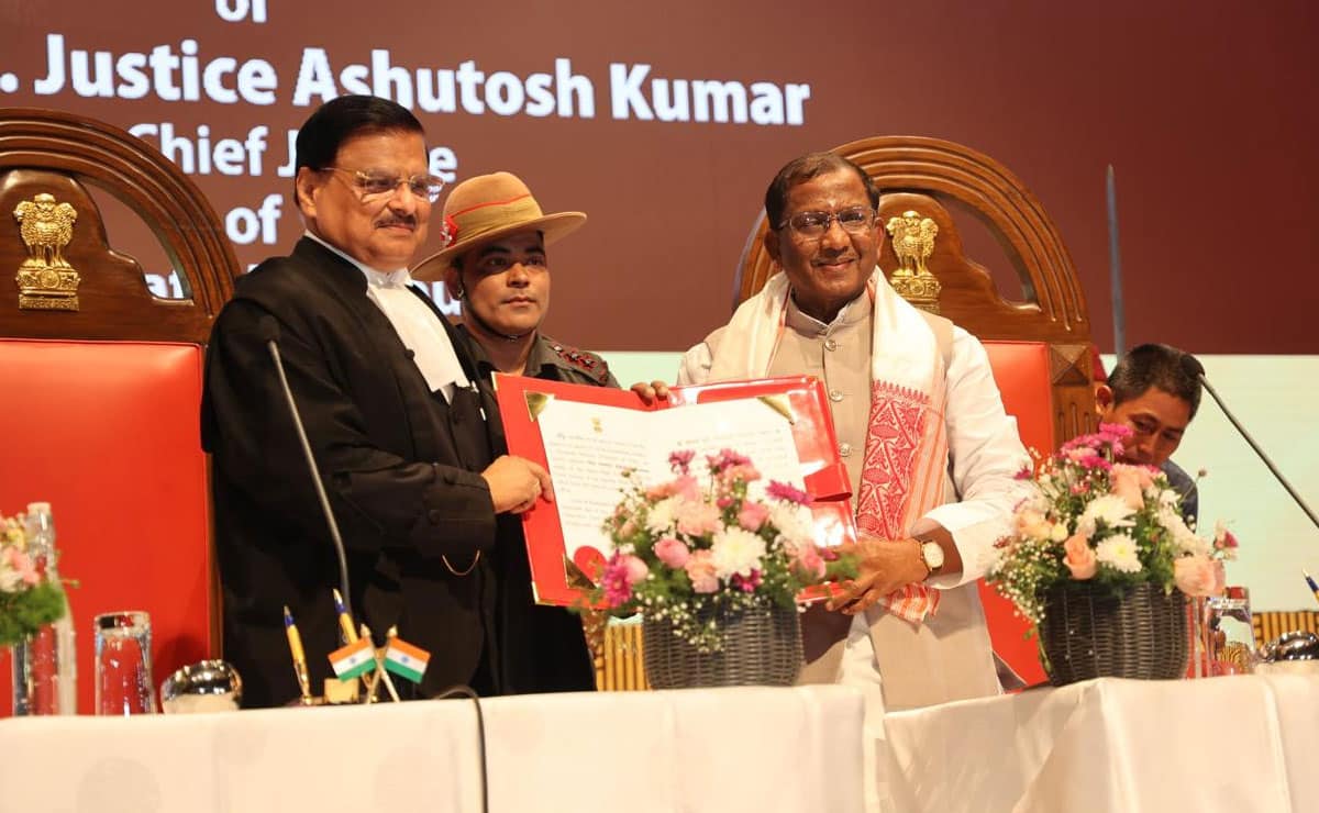 Justice Ashutosh Kumar takes oath as Chief Justice of Gauhati High Court