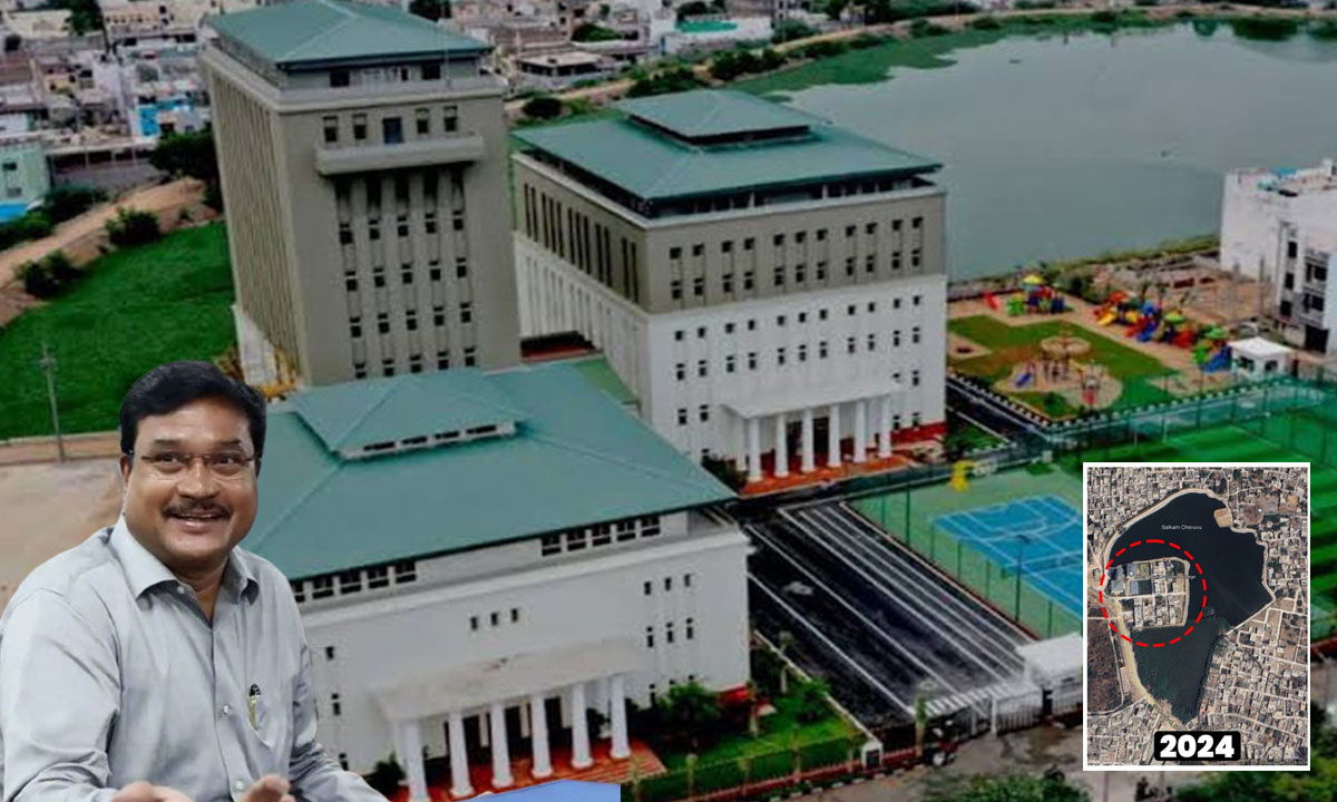 Hyderabad: Fatima Owaisi College Built on Lake FTL, But Halts Demolition for This Reason: HYDRAA 1 Hyderabad: Fatima Owaisi College Built on Lake FTL, But Halts Demolition for This Reason: HYDRAA