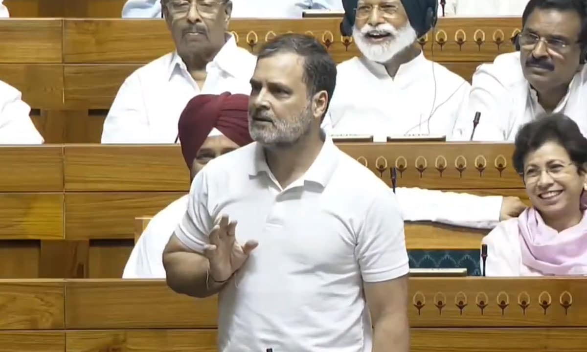 Rahul Gandhi to PM in Parliament: "If You Even Have Half the Courage of Indira Gandhi, Call Trump a Liar"