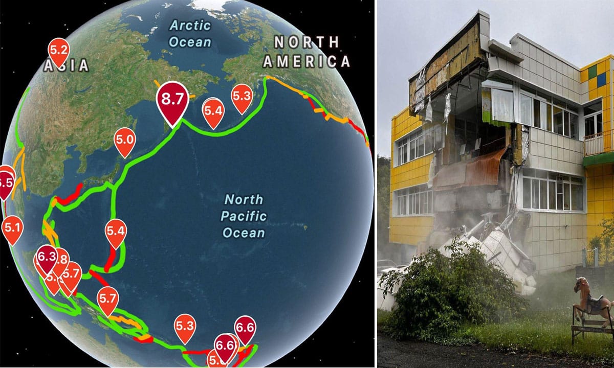 8.7-Magnitude Earthquake Hits Russia's Kamchatka, Tsunami Warning Issued