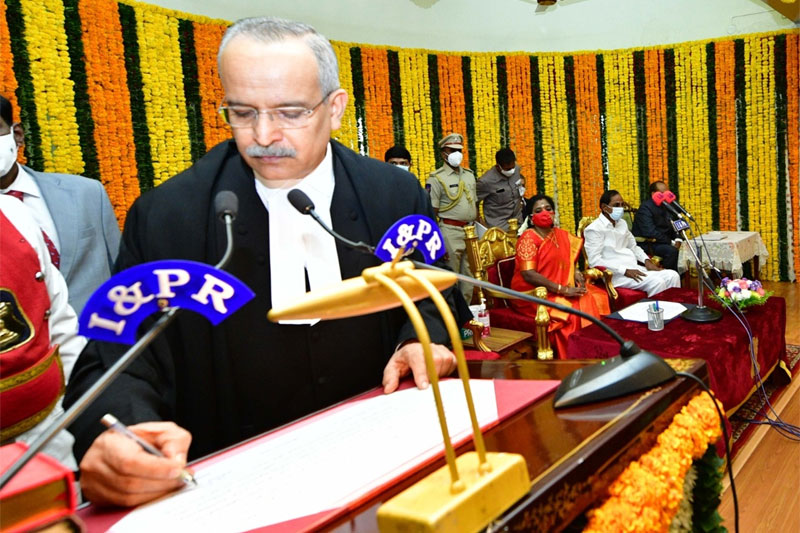 JUSTICE SATISH CHANDRA 3 Justice Satish Chandra Sharma Sworn-in as CJ of Telangana HC