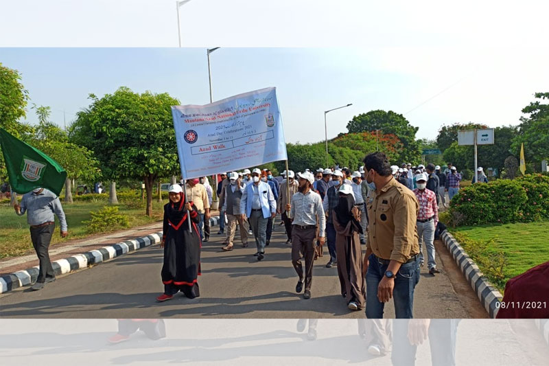 AZAD WALK MANUU 1 MANUU organizes ‘Azad Walk’
