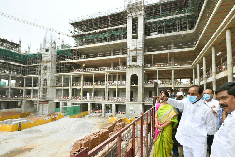 KCR SECRETARIAT 2 CM asks Officials to Speed up Secretariat Works