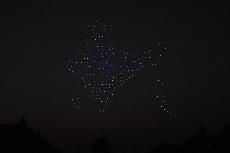 BEATING RETREAT 5 Dazzling drones steal show at Beating Retreat Ceremony