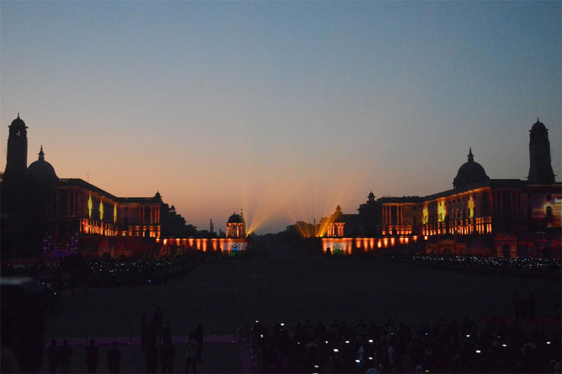 BEATING RETREAT 7 Dazzling drones steal show at Beating Retreat Ceremony