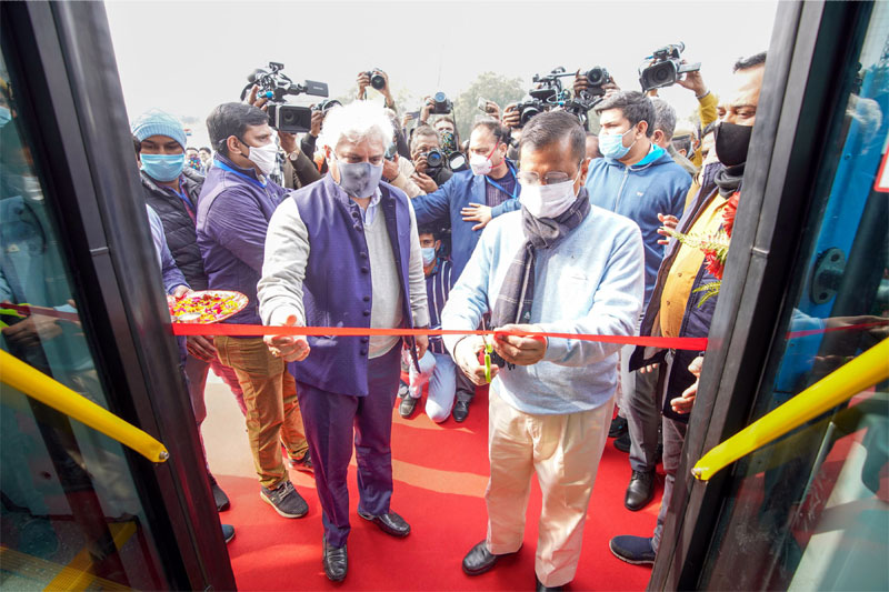 KEJRIWAL BUSES 1 Delhi govt aims to bring 2,000 electric buses in coming years: CM