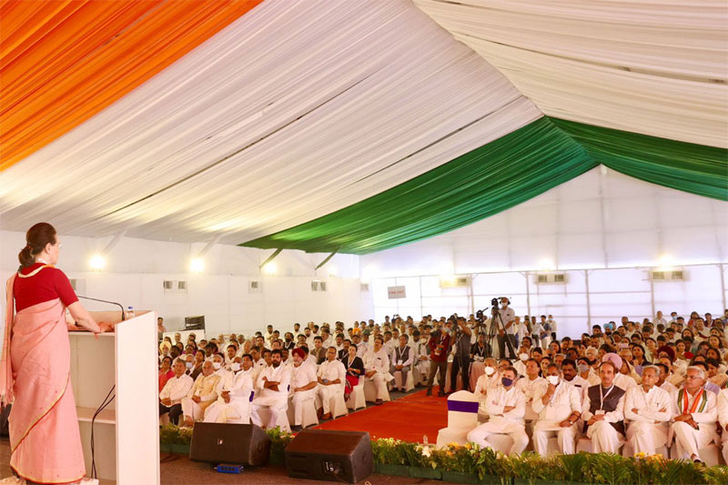 SONIA GANDHI ADDRESSING BJP keeping country in permanent state of polarisation, instilling fear: Sonia