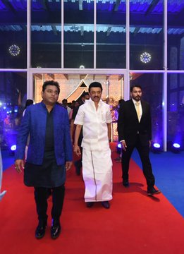 Stalin AR Rahman AR Rahman thanks Tamil Nadu CM Stalin for attending daughter's wedding