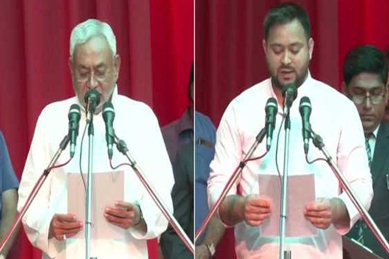 SWEARING IN CEREMONY Nitish takes oath as Bihar CM for 8th time