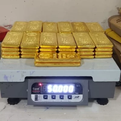 Gold jpg Seven held with 61 kg gold worth Rs 32 cr at Mumbai airport