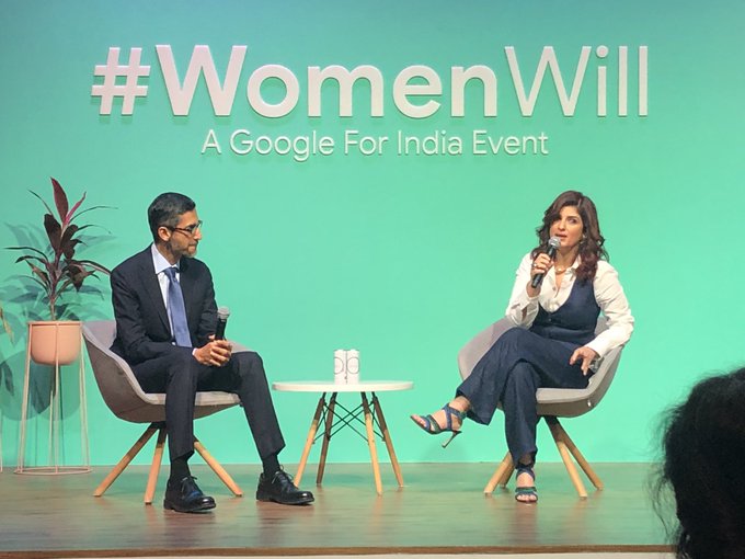 Twinkle Twinkle Khanna reveals three things she's learnt from Sundar Pichai
