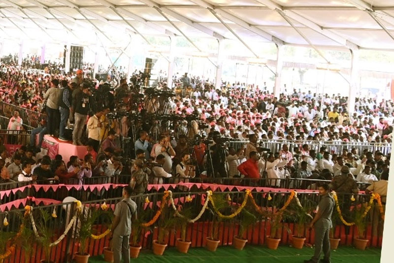 KCR BRS NANDED 4 Only Kisan sarkar can end farmers' suicide: KCR in Maharashtra
