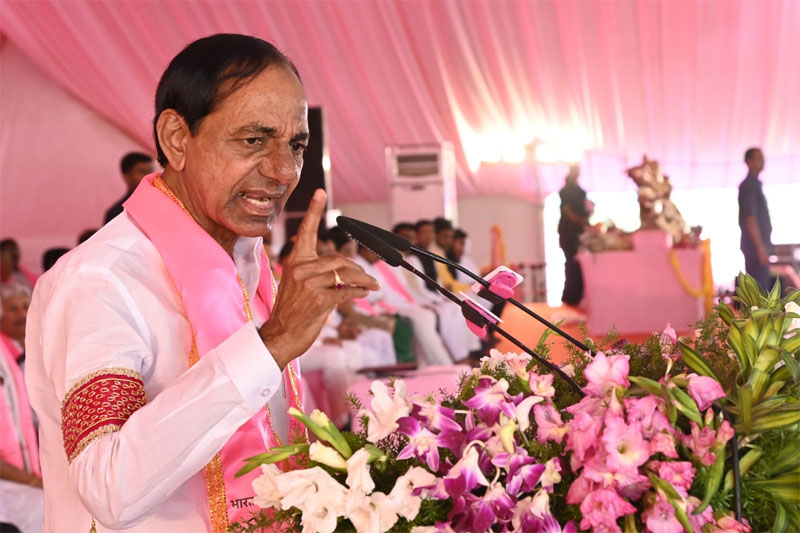 KCR BRS NANDED 5 Only Kisan sarkar can end farmers' suicide: KCR in Maharashtra