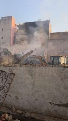 BUILDING COLLAPS 4 Building collapses in Delhi's Badarpur after fire breaks out