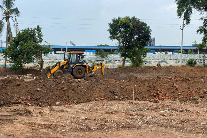 NELLORE RAILWAY STATION 2 Nellore Railway Station Up gradation Works continue in full swing