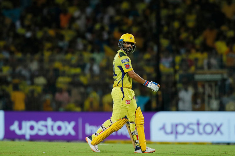 Ajinkya Rahane departs after scoring 17 (PHOTO UNI)