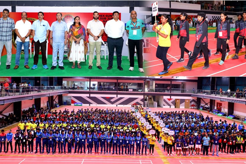JWALA GUTTA BADMINTON ACADE Telangana Hosts the Yonex-Sunrise 35th Sub Junior National Badminton Championship with 33 States in Participation