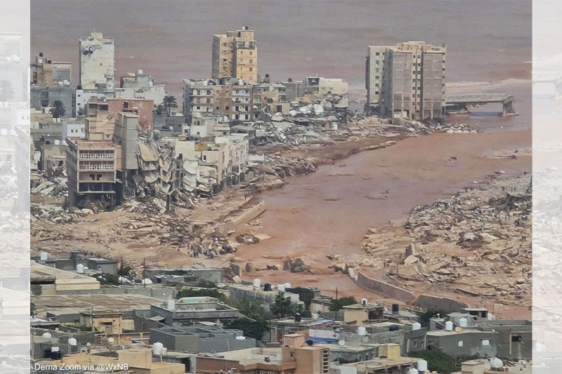 LIBYA FLOODS 1 Libya hit by 'catastrophic' flooding, over 2,000 dead