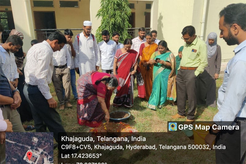 PLANTATION DRIVE MANUU Inclusive education values every student - Prof. Sara Begum; Extension Lecture and Plantation Drive held at MANUU