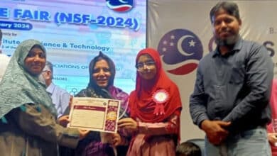 MANUU Model School Falaknuma Student Uzma Begum Secures 3rd Position at 16th National Science Fair in Chennai