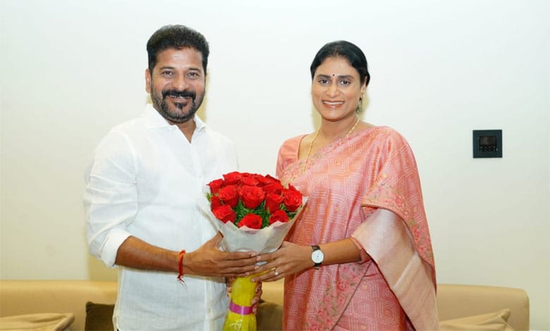 YS Sharmila invites CM Revanth for her son's wedding