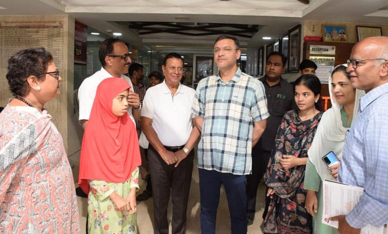 Akbaruddin Owaisi, MLA Chandrayangutta visits Thalassemia Sickle Cell Society (TSCS) Hyderabad