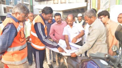 Hyderabad News | GHMC commissioner inspects Amberpet flyover works