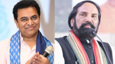 KTR mocks minister Uttam Kumar's address