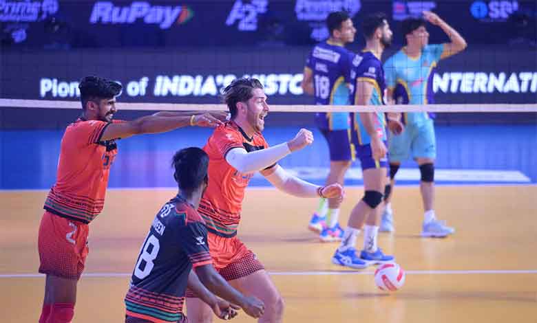 VOLLEYBALL 2 Delhi Toofans win gritty battle against Hyderabad Black Hawks