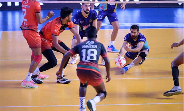 VOLLEYBALL 3 Delhi Toofans win gritty battle against Hyderabad Black Hawks