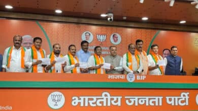 Jolt to BRS as 4 party leaders switch to BJP