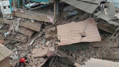 Nine killed, two injured as building collapses in Pakistan